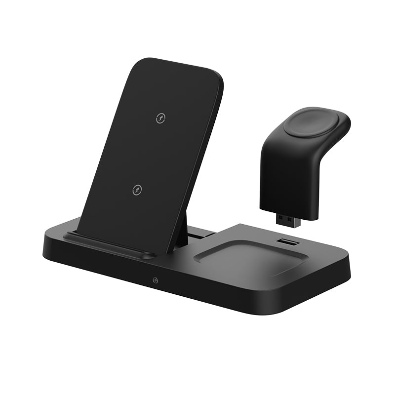 Fast Wireless Charging Station; 3 in 1 Wireless Charger Stand for iPhone 15 14 13 12 11Pro Max XR XS 8 Plus, for Apple Watch 8 7 6 5 4 3 2 SE, for Airpods 3 2 Pro